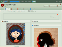 Tablet Screenshot of dance6of6death6.deviantart.com