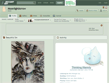 Tablet Screenshot of moonlightarrow.deviantart.com