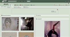 Desktop Screenshot of dancerh.deviantart.com