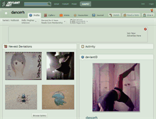 Tablet Screenshot of dancerh.deviantart.com