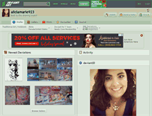 Tablet Screenshot of aliciamarie923.deviantart.com