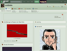 Tablet Screenshot of lordgiotto.deviantart.com