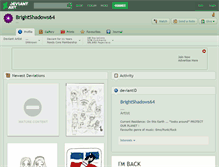 Tablet Screenshot of brightshadows64.deviantart.com