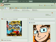 Tablet Screenshot of deathkiller.deviantart.com