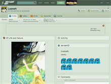 Tablet Screenshot of looneh.deviantart.com