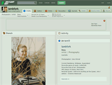 Tablet Screenshot of lambfork.deviantart.com