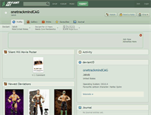 Tablet Screenshot of onetrackmindcag.deviantart.com