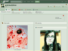 Tablet Screenshot of mcrcrazedfan.deviantart.com