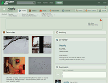 Tablet Screenshot of hazely.deviantart.com