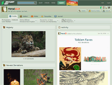 Tablet Screenshot of henai.deviantart.com