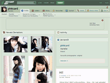 Tablet Screenshot of pinkcard.deviantart.com