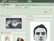 Tablet Screenshot of newveau.deviantart.com