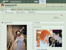 Tablet Screenshot of donttouchmymilk.deviantart.com