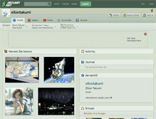 Tablet Screenshot of eltontakumi.deviantart.com