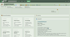 Desktop Screenshot of comptedemasques.deviantart.com