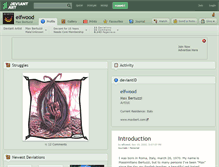 Tablet Screenshot of elfwood.deviantart.com