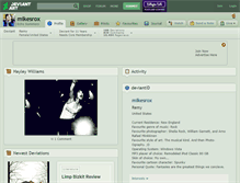 Tablet Screenshot of mikesrox.deviantart.com