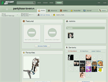 Tablet Screenshot of pantyhose-lovers.deviantart.com