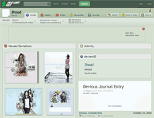 Tablet Screenshot of 3houd.deviantart.com