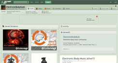 Desktop Screenshot of electronicbodymusic.deviantart.com