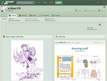 Tablet Screenshot of evilbass159.deviantart.com