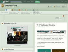 Tablet Screenshot of deathbymodding.deviantart.com
