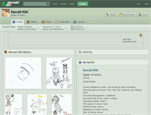 Tablet Screenshot of kawaii-kiki.deviantart.com