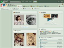 Tablet Screenshot of eyelovers.deviantart.com