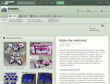 Tablet Screenshot of dvandom.deviantart.com