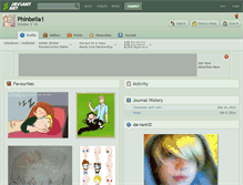 Tablet Screenshot of phinbella1.deviantart.com