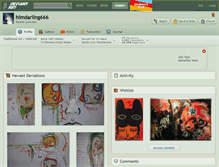 Tablet Screenshot of himdarling666.deviantart.com