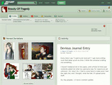 Tablet Screenshot of beauty-of-tragedy.deviantart.com