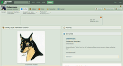 Desktop Screenshot of dobermans.deviantart.com