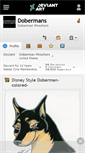 Mobile Screenshot of dobermans.deviantart.com