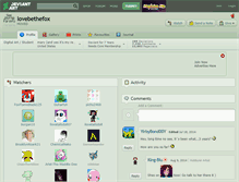 Tablet Screenshot of lovebethefox.deviantart.com