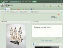 Tablet Screenshot of fadingseven.deviantart.com