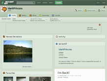 Tablet Screenshot of idarkprincess.deviantart.com