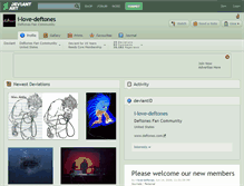 Tablet Screenshot of i-love-deftones.deviantart.com