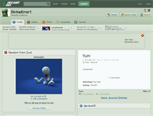 Tablet Screenshot of divineerror.deviantart.com