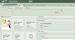 Desktop Screenshot of everythornhasitsrose.deviantart.com