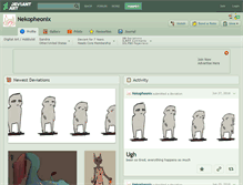 Tablet Screenshot of nekopheonix.deviantart.com
