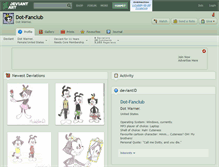 Tablet Screenshot of dot-fanclub.deviantart.com