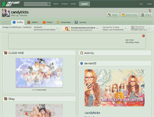 Tablet Screenshot of candykicks.deviantart.com