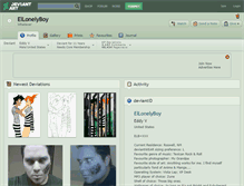 Tablet Screenshot of ellonelyboy.deviantart.com