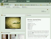 Tablet Screenshot of creep-girl.deviantart.com