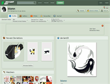 Tablet Screenshot of blomn.deviantart.com