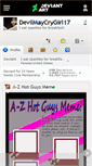 Mobile Screenshot of devilmaycrygirl17.deviantart.com