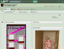 Tablet Screenshot of devilmaycrygirl17.deviantart.com