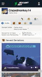 Mobile Screenshot of crazedmonkey14.deviantart.com
