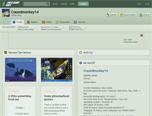 Tablet Screenshot of crazedmonkey14.deviantart.com